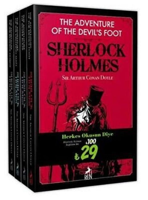 Sherlock Holmes İngilizce Kitaplar Seti-4 Kitap Takım | Ren Kitap
