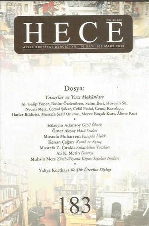 Hece Aylık Edebiyat Dergisi Sayı: 183 | Hece Dergisi (Ciltsiz)