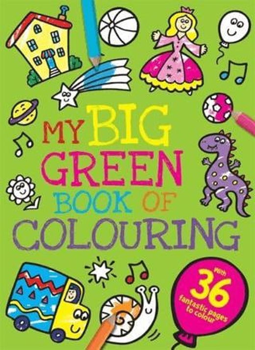 My Big Green Book of Colouring | Igloo Books (Ciltsiz)