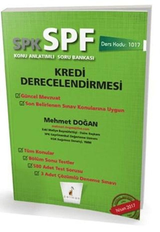 SPK - SPF Kredi Derecelendirmesi Konu Anlatımlı Soru Bankası | Pelikan Tıp Teknik Yayıncılık (Ciltsiz)