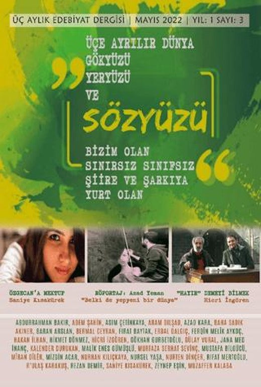 Sözyüzü Dergisi Sayı: 3 Mayıs 2022 | Sözyüzü Dergisi Yayınları (Ciltsiz)