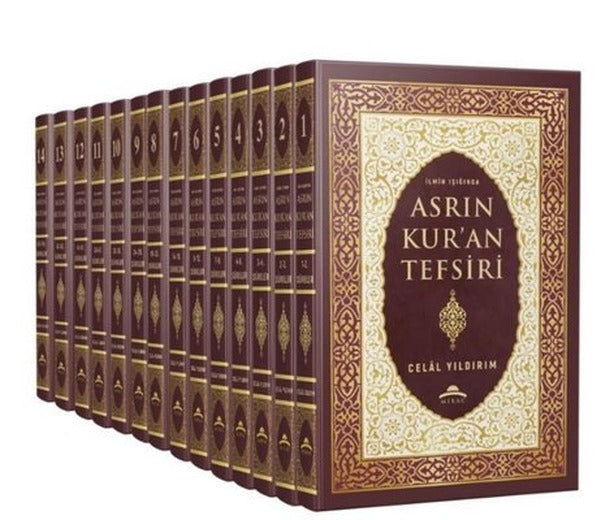 İlmin Işığında Asrın Kur'an Tefsiri Seti - 14 Kitap Takım | Miraç Yayınları