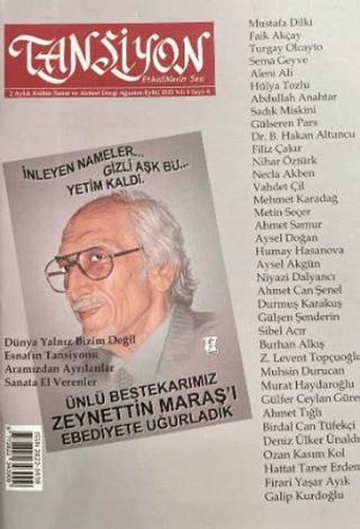 Tansiyon Aylık Kültür Sanat ve Aktüel Dergisi Sayı: 4 Ağustos- Eylül 2022 | Dilkitap Yayınları (Ciltsiz)