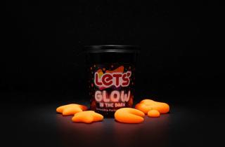 Let's Karanlıkta Parlayan Oyun Hamuru Turuncu 110g | Lets - Resim 1
