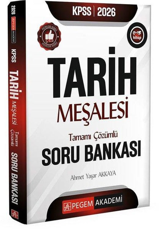 2026 KPSS Tarih Meşalesi Tamamı Çözümlü Soru Bankası | Pegem Akademi Yayıncılık (İnce Kapak)