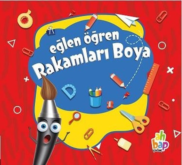 Eğlen Öğren Rakamları Boya | Ahbap Kitap (Ciltsiz)