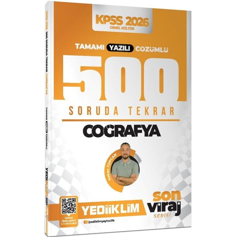 2026 KPSS AGS Son Viraj Serisi Coğrafya Tamamı Yazılı Çözümlü 500 Soruda Genel Tekrar Kampı