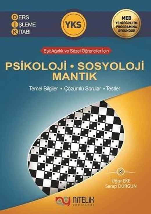 Nitelik YKS AYT Psikoloji Sosyoloji Mantık Ders İşleme Kitabı | Nitelik Yayınları (Ciltsiz)