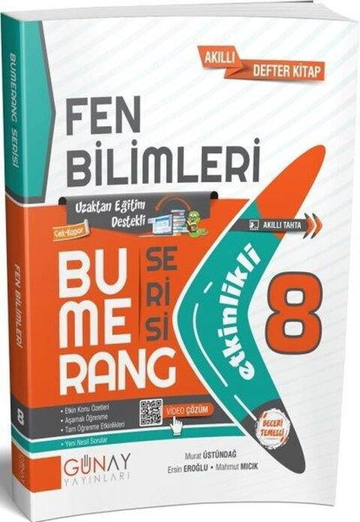 8. Sınıf Bumerang Etkinlikli Fen Bilimleri | Günay Yayıncılık (İnce Kapak)