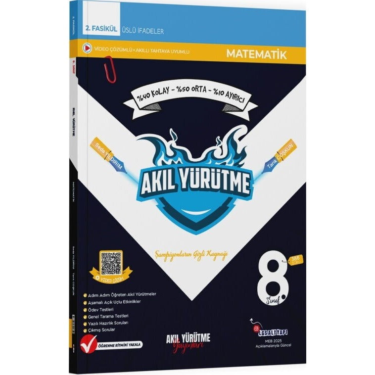 8. Sınıf Üslü İfadeler 2. Fasikül | Akıl Yürütme Yayınları (Ciltsiz)