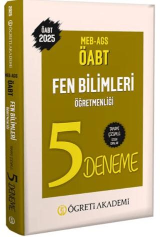 2025 MEB AGS ÖABT Fen Bilimleri Öğretmenliği Tamamı Çözümlü 5 Deneme | Öğreti Akademi (Ciltsiz)  - Resim 1
