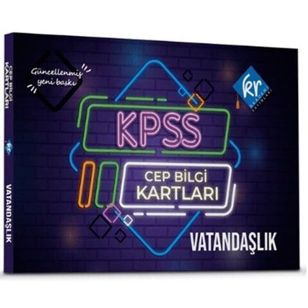 2023 KPSS Vatandaşlık Cep Bilgi Kartları | KR Akademi (İnce Kapak)