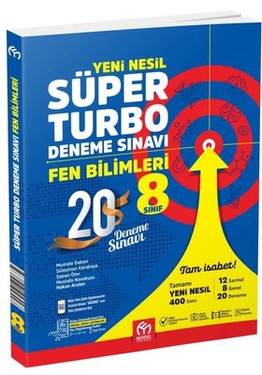 8. Sınıf Fen Bilimleri Yeni Nesil Süper Turbo Deneme Sınavı | Model Eğitim Yayınları