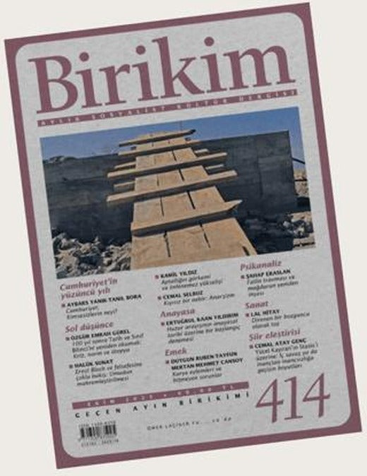 Birikim Aylık Sosyalist Kültür Dergisi Sayı: 414 Ekim 2023 | Birikim Yayınları (Ciltsiz)
