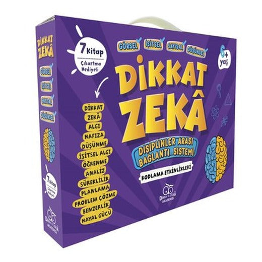Dikkat Zeka Ana Sınıfı Seti-6 Yaş-7 Kitap Takım | Dikkat ve Zeka Akademisi (İnce Kapak)