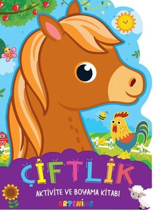 Çiftlik - Aktivite ve Boyama Kitabı | Artenino Yayıncılık (İnce Kapak)