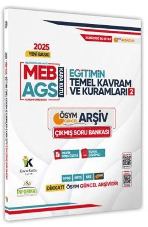 2025 MEB-AGS Eğitim Kara Kutusu Temel Kavram ve Kuramları 2 ÖSYM Çıkmış Soru Bankası Konu Örnek Çözümlü