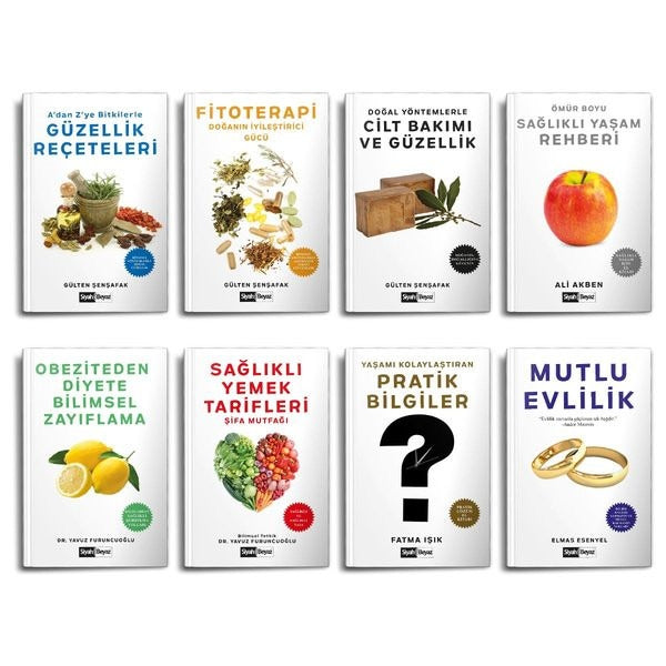 Mutlu Yaşam Seti (8 Kitap Takım) | Siyah Beyaz Yayınları (Ciltsiz)