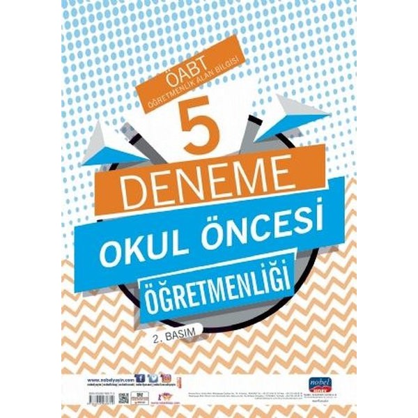 ÖABT Okul Öncesi Öğretmenliği-5 Deneme | Nobel Sınav (İnce Kapak)