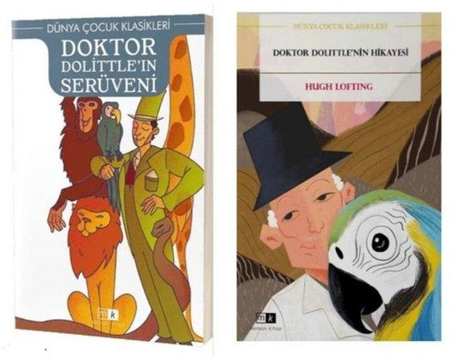 Doktor Dolittle'in Serüveni - Doktor Dolittle'in Hikayesi Seti - 2 Kitap Takım | MK Mirhan Kitap (İnce Kapak)