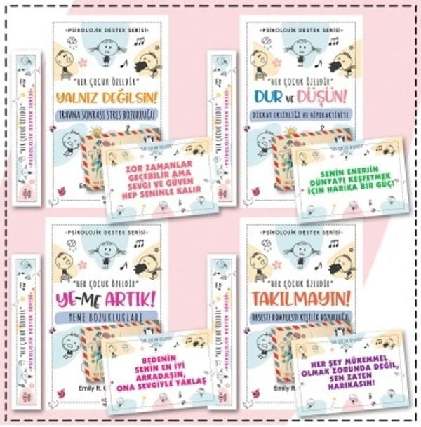 Çocuklar İçin Psikoloik Destek Serisi 4 Kitap (Set 1) | Nesnel Yayınları (Ciltsiz)