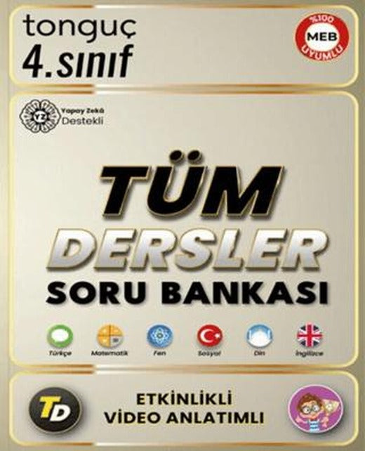4. Sınıf Tüm Dersler Soru Bankası | Tonguç Akademi (Ciltsiz)