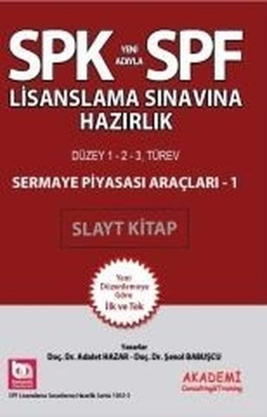 SPK Sermaye Piyasası Araçları 1 Slayt Kitap | Akademi Consulting (İnce Kapak)