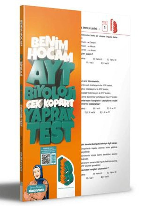 AYT Biyoloji Çek Kopar Yaprak Test | Benim Hocam Yayınları (Ciltsiz)