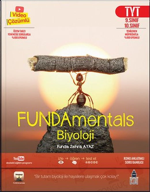 FUNDAmentals Biyoloji TYT Konu Anlatımlı Soru Bankası | FUNDAmentals (İnce Kapak)