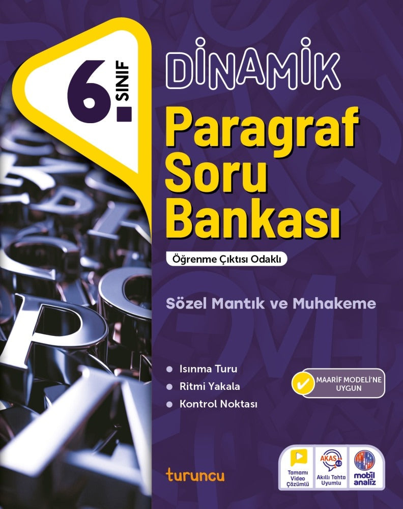 Paragraf 6.Sınıf Dinamik Soru Bankası | Tudem Yayınları - Ders Kitapları (İnce Kapak)
