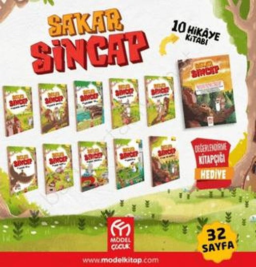 Sakar Sincap Hikaye Seti 10 Kitap | Model Çocuk (Ciltsiz)