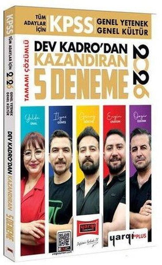 2026 KPSS Tüm Adaylar İçin Tamamı Çözümlü Dev Kadrodan Kazandıran 5 Deneme | Yargı Yayınları (İnce Kapak)