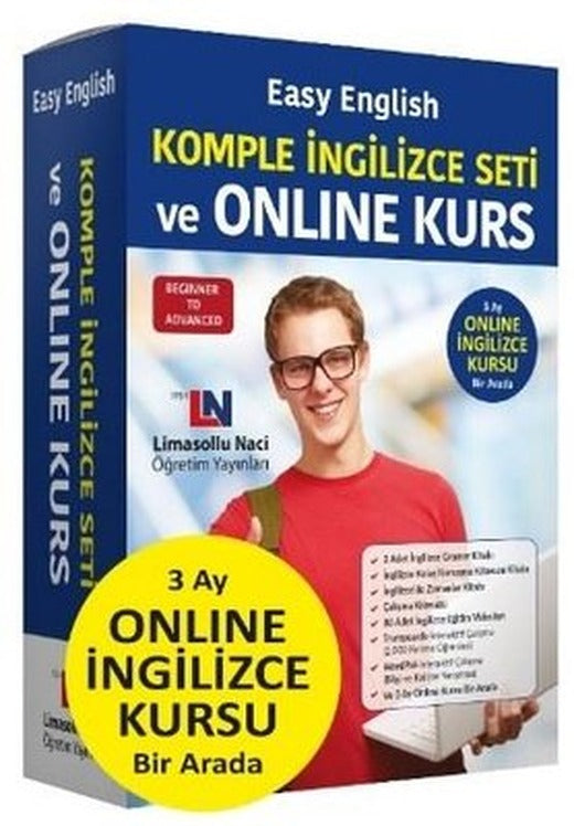 Easy English Komple İngilizce Eğitim Seti | Limasollu Naci Öğretim Yay.