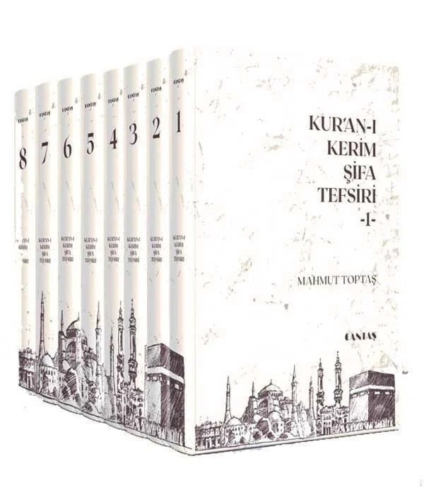 Kur'an-ı Kerim Şifa Tefsiri (8 Cilt Takım) (İlaveli, Yeni Baskı) | Cantaş Yayınları