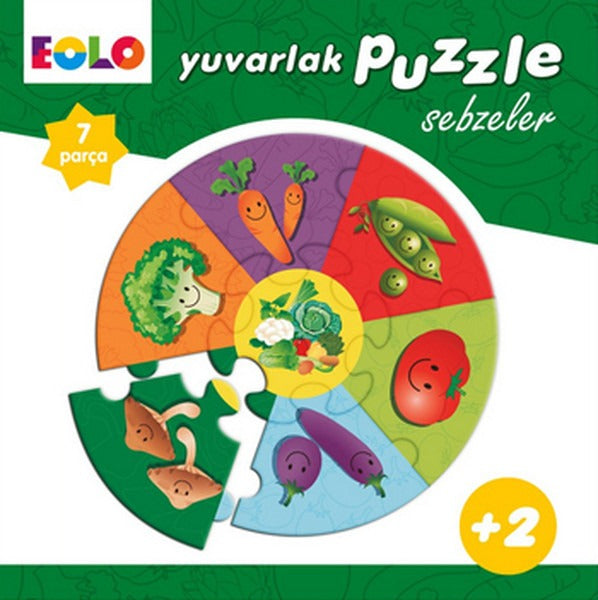 Yuvarlak Puzzle - Sebzeler | Eolo Yayıncılık