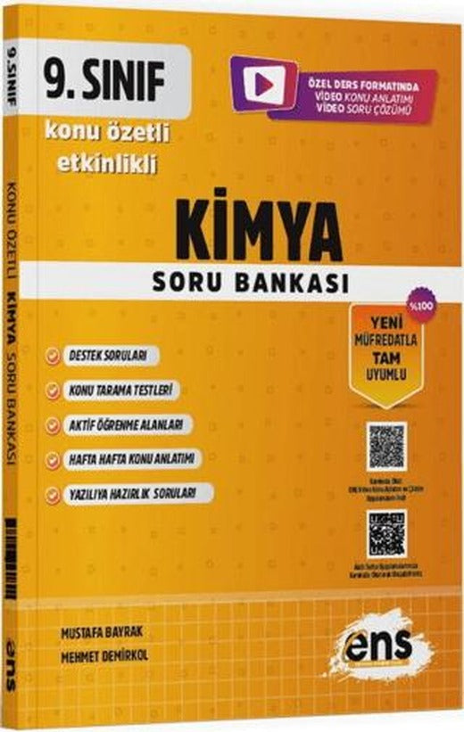 9. Sınıf Kimya Etkinlikli Soru Bankası | ENS Yayınları (Ciltsiz)