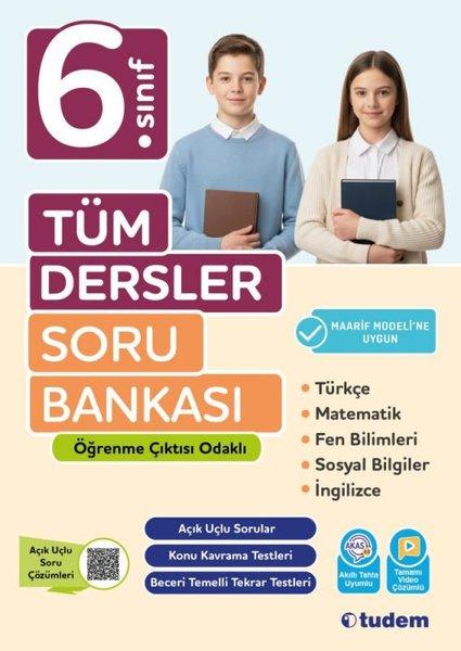 6. Sınıf Tüm Dersler Soru Bankası | Tudem Yayınları - Ders Kitapları (İnce Kapak)  - Resim 1