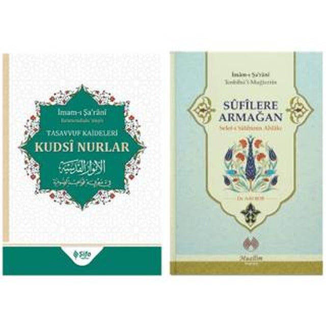 İmam Şarani Tasavvuf Seti Kudsi Nurlar ve Sufilere Armağan Ciltli (2 Kitap)