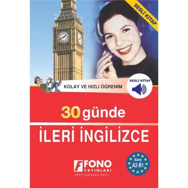 30 Günde İleri İngilizce CD'li - Kutulu - Fono | Fono Yayınları