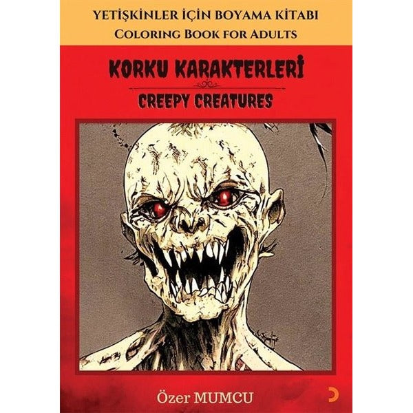 Korku Karakterleri - Yetişkinler İçin Boyama Kitabı | Cinius
