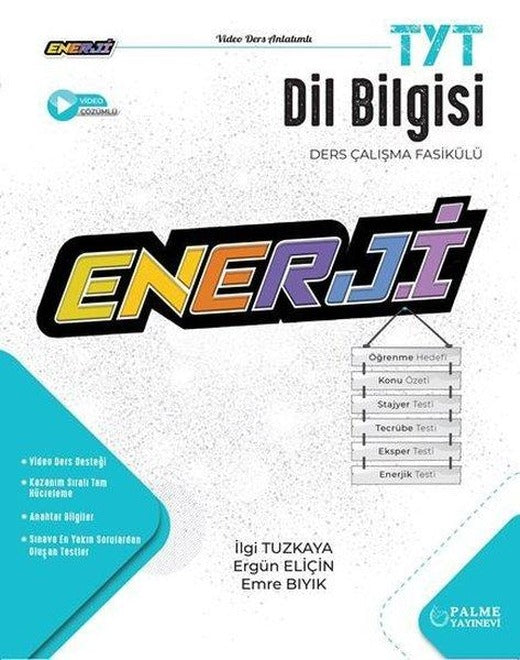 TYT Dil Bilgisi Ders Çalışma Fasikülü Enerji | Palme Eğitim (İnce Kapak)