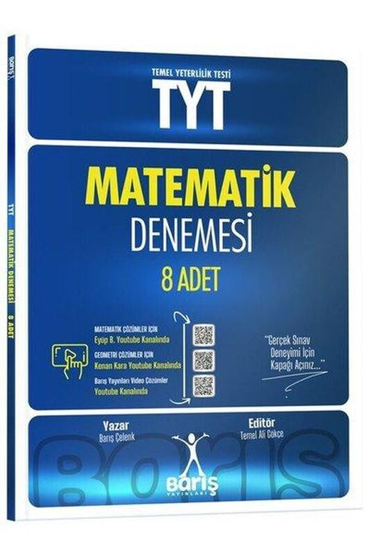 TYT Matematik Denemesi 8 Adet | Barış Yayınları-Eğitim (İnce Kapak)