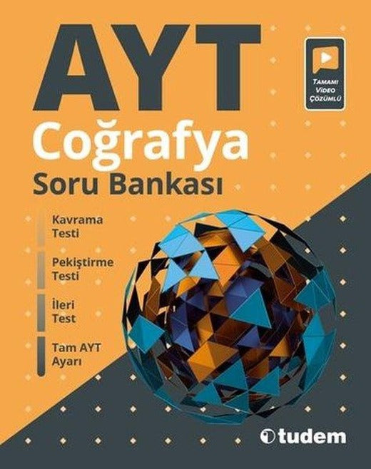AYT Coğrafya Soru Bankası | Tudem Yayınları - Ders Kitapları (İnce Kapak)