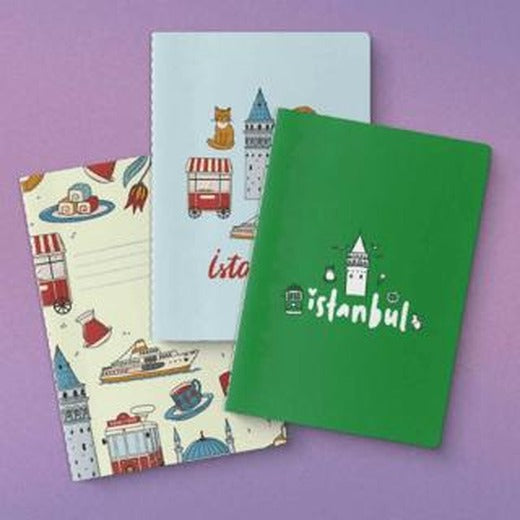 İstanbul Serisi 3'lü Defter Seti | Yeşilay Yayınları