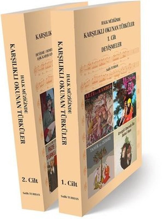 Halk Müziğinde Karşılıklı Okunan Türküler Seti - 2 Kitap Takım | ST Prodüksiyon (İnce Kapak)