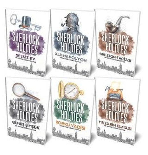 Sherlock Holmes Seti - 6 Kitap Takım | Halk Kitabevi (Ciltsiz)