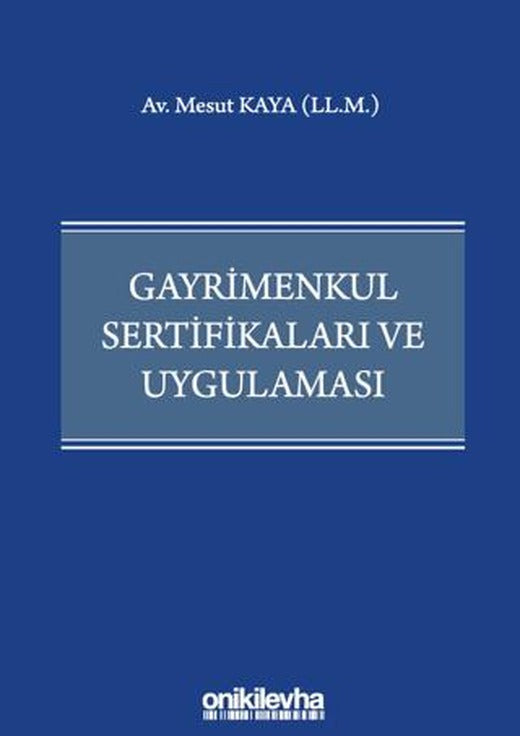 Gayrimenkul Sertifikaları ve Uygulaması | On İki Levha Yayınları (Ciltsiz)