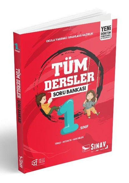 Sınav 1. Sınıf Tüm Dersler Soru Bankası | Sınav Dergisi Yayınları (İnce Kapak)