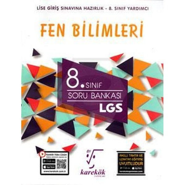 2021 8. Sınıf LGS Fen Bilimleri Soru Bankası | Karekök Eğitim Yayın (İnce Kapak)