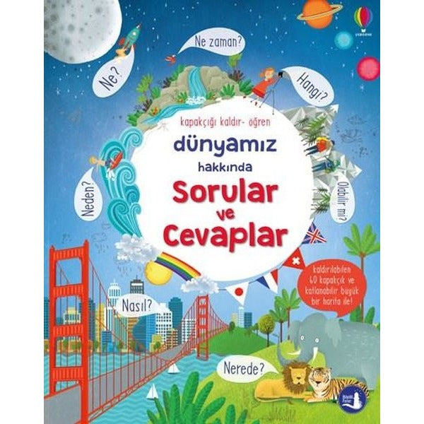 Dünyamız Hakkında Sorular ve Cevaplar - Hareketli Kitap | Büyülü Fener (Ciltli)